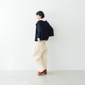koton フラノフラットカラー ネイビー
