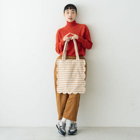 chitose.K scallop tote bag