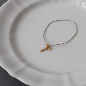 曉 ater K18YG × karen silver bracelet