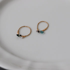 曉 ater tourmaline ring ブルー