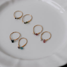 曉 ater tourmaline ring ピンク