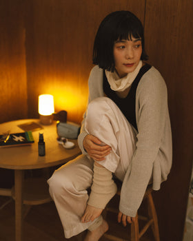 くらすこと わたしを整える、ぐっすり寝落ちセット|腹巻・シルクレッグウォーマー・入眠ミスト