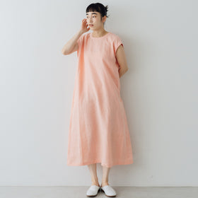 くらすこと 着こなしにリズムをつくる、おとなの麻100% 2wayワンピース