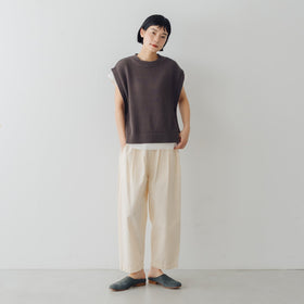 【SALE】 くらすこと コットンニットベスト