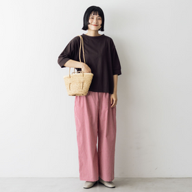 くらすこと +to コットンハーフスリーブカットソー