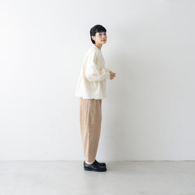 UNIVERSAL TISSU 親子コーデュロイ シャーリングブラウス