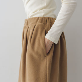 UNIVERSAL SEVEN トスカーナフリース コクーンタックイージーパンツ