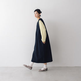 atelier naruse コットンリネンスラブジャンパースカート