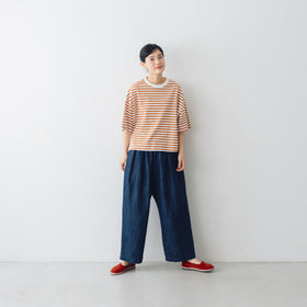 atelier naruse コットンボーダーカットソー(半袖)
