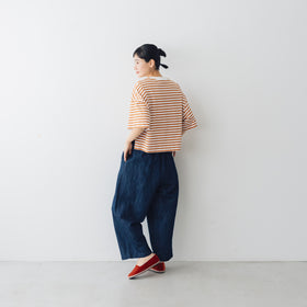 atelier naruse コットンボーダーカットソー(半袖)