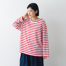 atelier naruse コットンボーダーカットソー ~+homme~(長袖)