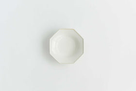 Awabi ware 八角中深皿