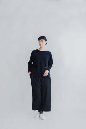 pot and tea 度詰ニットプルオーバー