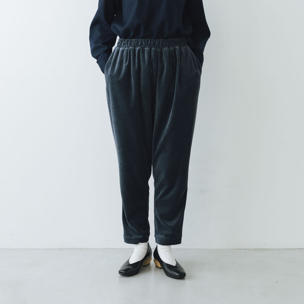 fruits of life ベロアテーパードパンツ［期間限定販売］