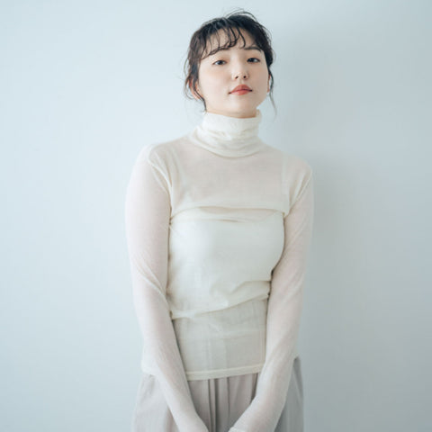 HAU タートルネック ”washable wool”