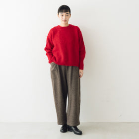 āta  圧縮ウールパンツ ブラウン