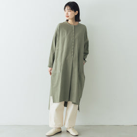 Atelier d’antan Vau カディコットンロングシャツ