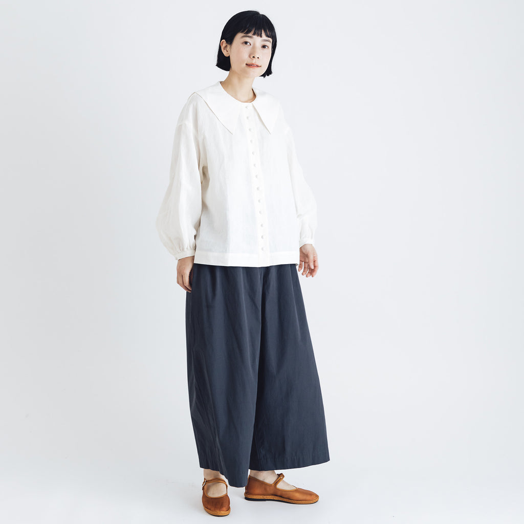 Atelier d’antan Reymont コットンパンツ ダークグレー