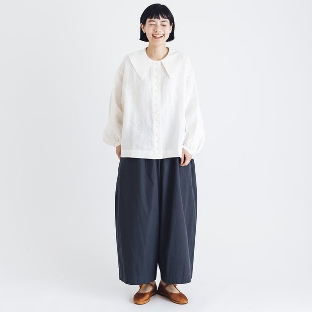 Atelier d’antan Reymont コットンパンツ ダークグレー