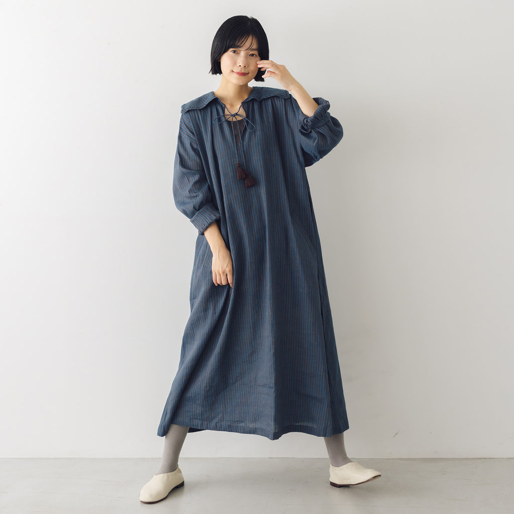 BUNON エンブロイダリーチュニックドレス