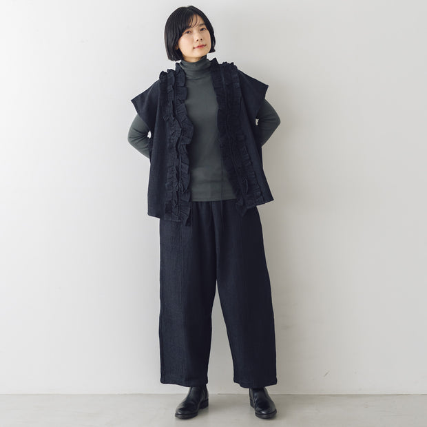 BUNON ワイドパンツ ウールワッフル