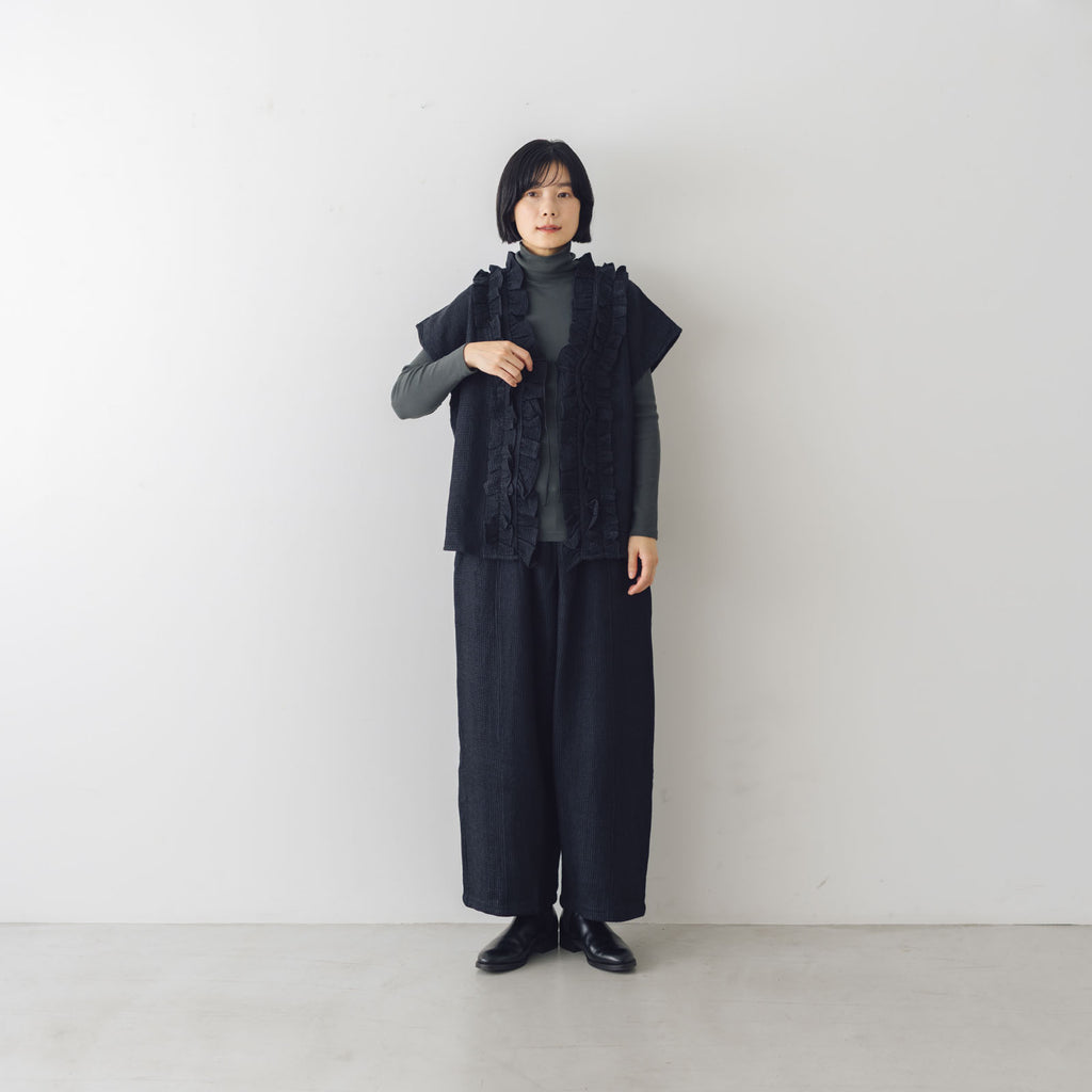 BUNON ワイドパンツ ウールワッフル