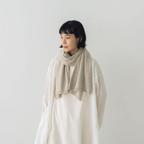 yourwear カシミヤプレーンストール スモーク［完売］