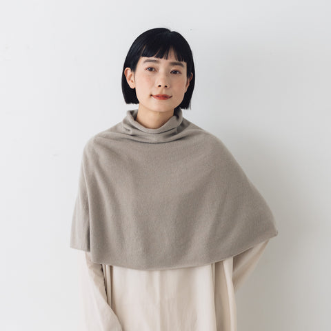 evam eva カシミアスヌード ベージュ