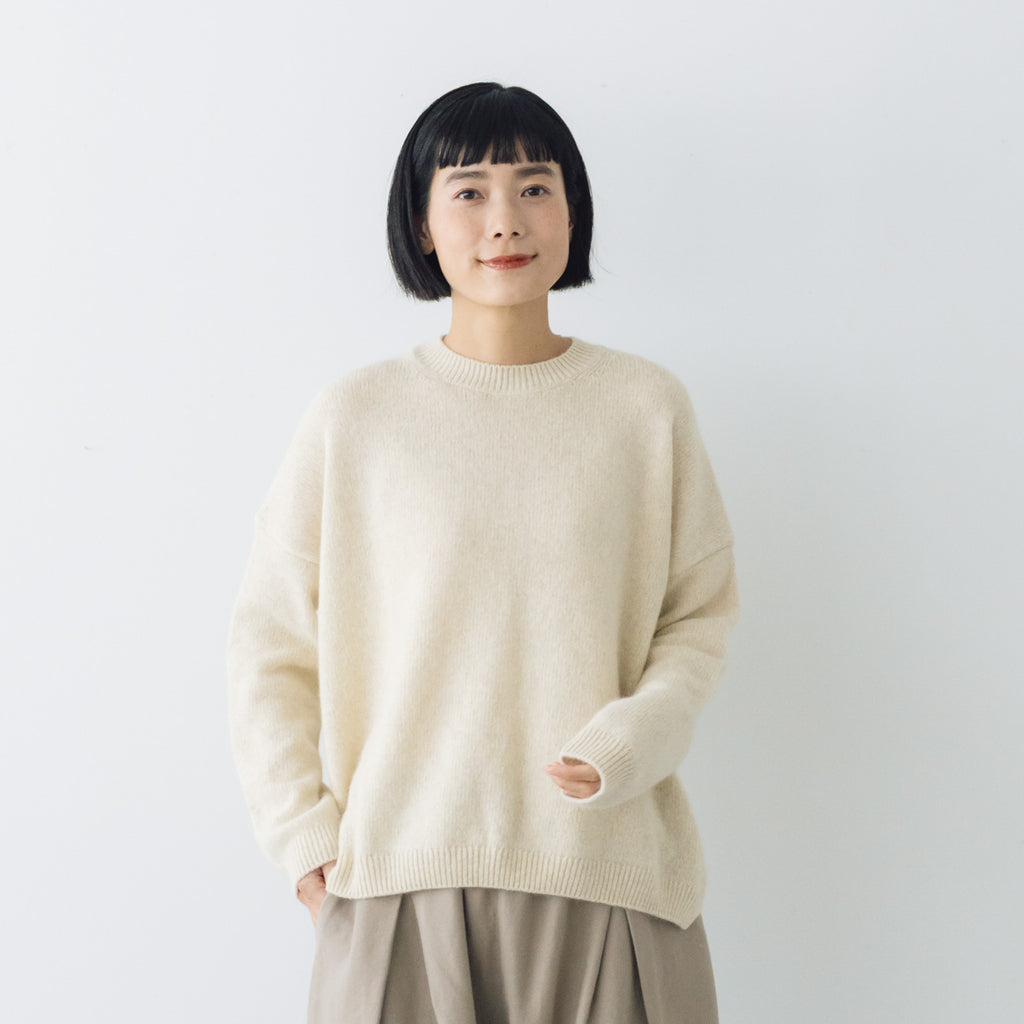 evam eva ウールフォックスプルオーバー