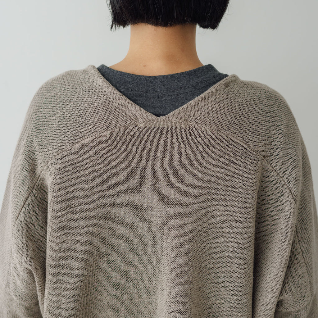 evam eva リネンコットン カーディガン