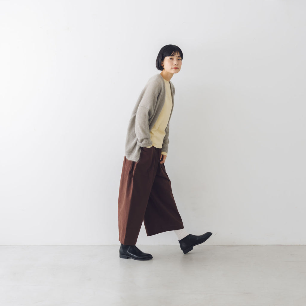 evam eva モヘアシルク カーディガン