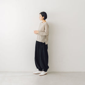 evam eva ウールカシミア ボートネックプルオーバー