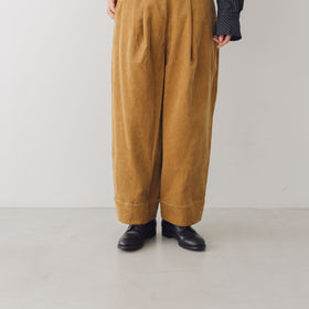 Gauze# オーガニックコーデュロイ ウフパンツ