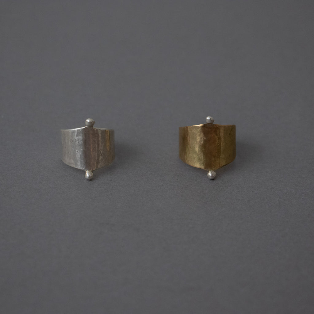 BRASSYARD リング swarm ブラス／シルバー［期間限定販売］