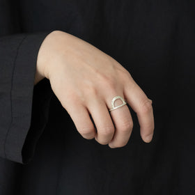 BRASSYARD リング caapa ブラス／シルバー［期間限定販売］