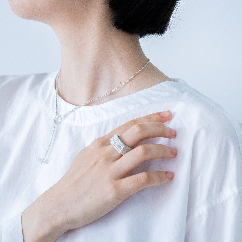 harishigoto 水晶vintage beads 首飾り short［期間限定販売］