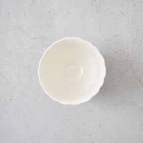 河合竜彦 白釉 レリーフカップ
