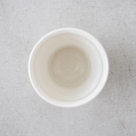 河合竜彦 黄釉 筒花入