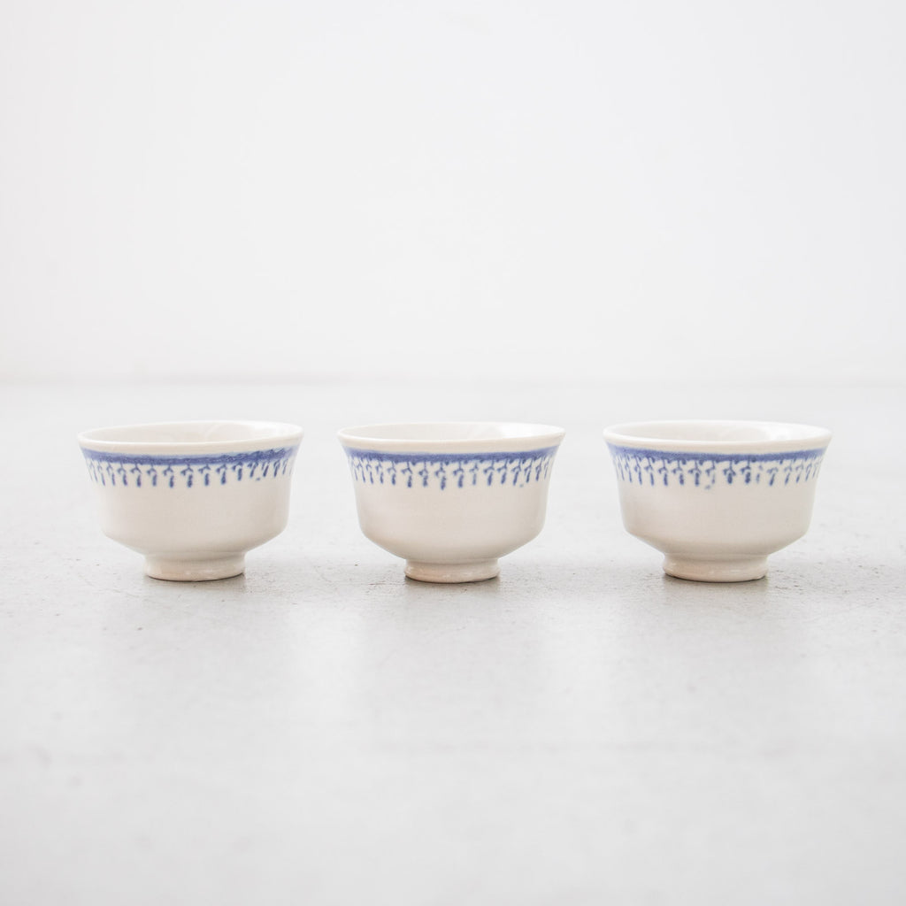 河合竜彦 印判手 草紋茶杯