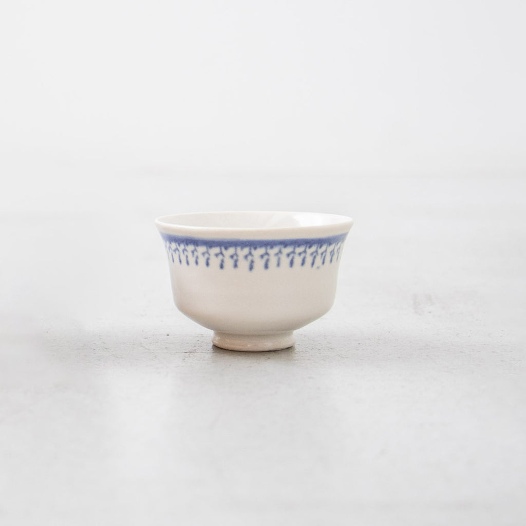 河合竜彦 印判手 草紋茶杯