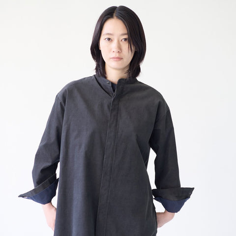 fruits of life コーデュロイバンドカラーシャツ［期間限定販売］