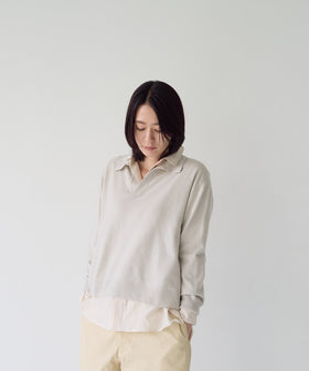 fruits of life ラウンドカラーシャツ ［一部期間限定販売］