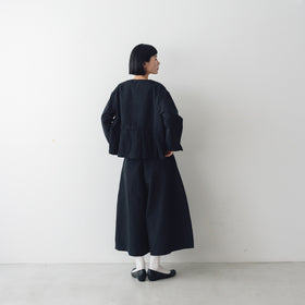 MAGALI ハイカウントコットンリネン ダブルボタンジャケット