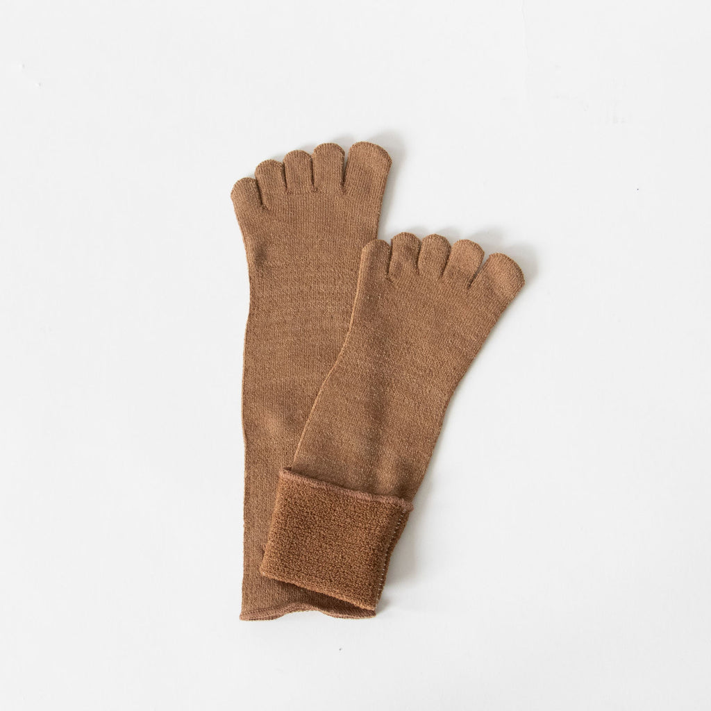 Glück und Gute 五本指「足の肌着」絹と綿 organic cotton