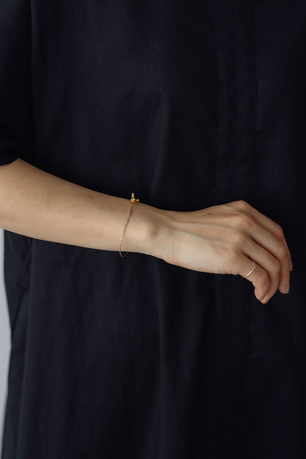 曉 ater K18YG × karen silver bracelet