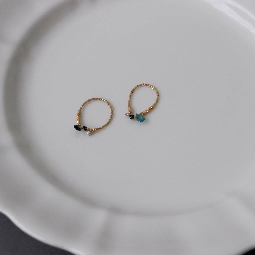 曉 ater tourmaline ring ブルー