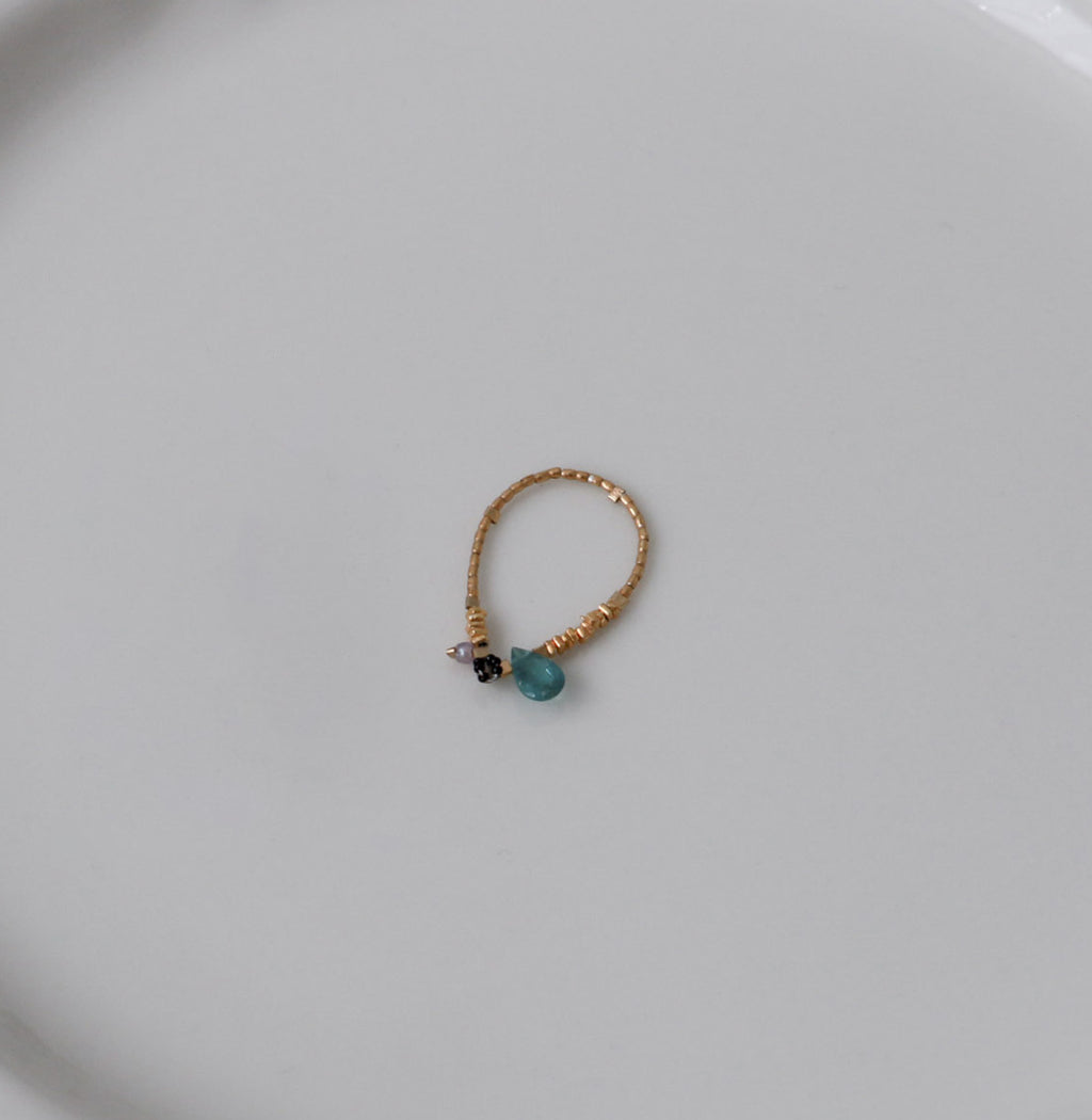 曉 ater tourmaline ring ブルー