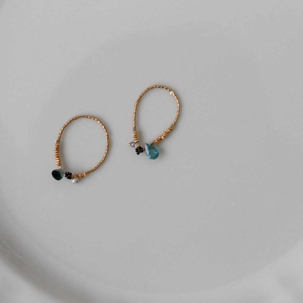 曉 ater tourmaline ring ブルー