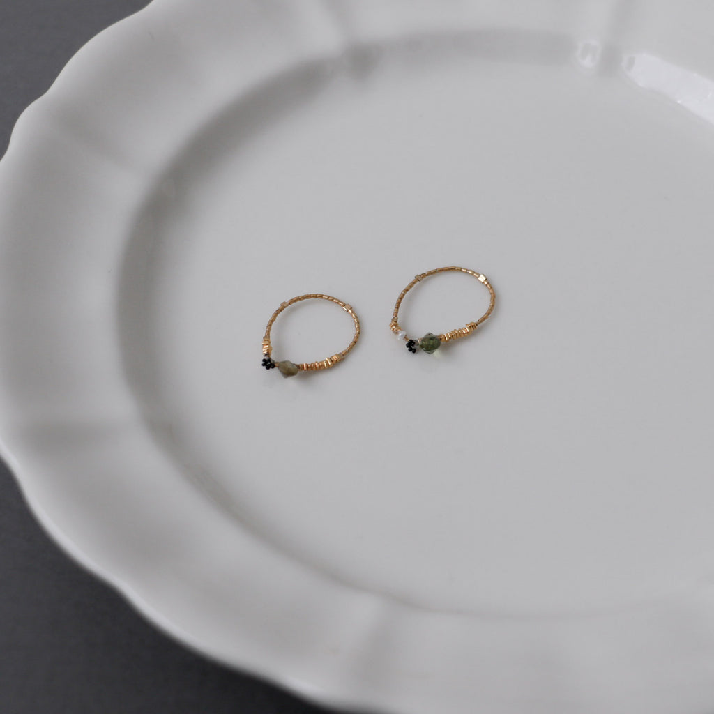 曉 ater tourmaline ring グリーン