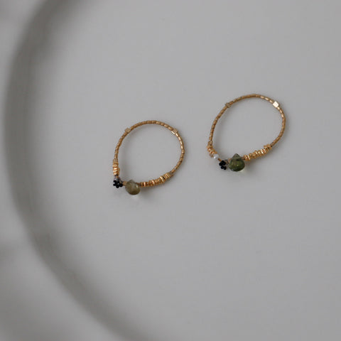 曉 ater tourmaline ring グリーン